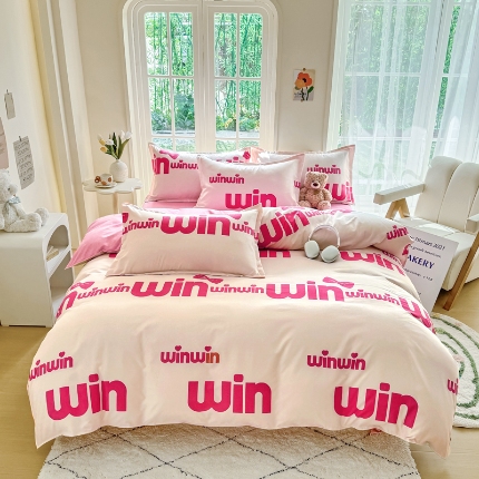 91家纺网 家纺一手货源 找家纺 （总）正莱欣 2025新品加厚生态棉磨毛四件套高克重植物羊绒床单款床笠款四件套大量现货（学生三件套）