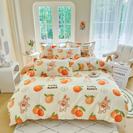 91家纺网 家纺一手货源 找家纺 （总）正莱欣 2025新品加厚生态棉磨毛四件套高克重植物羊绒床单款床笠款四件套大量现货（学生三件套）