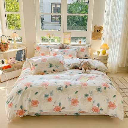 91家纺网 家纺一手货源 找家纺 （总）名优家纺 2024新款13070套件系列 全棉印花四件套