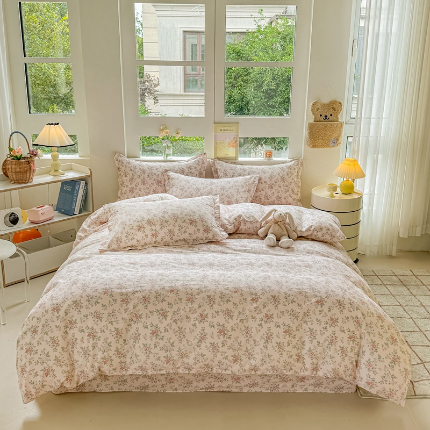 91家纺网 家纺一手货源 找家纺 （总）名优家纺 2024新款13070套件系列 全棉印花四件套