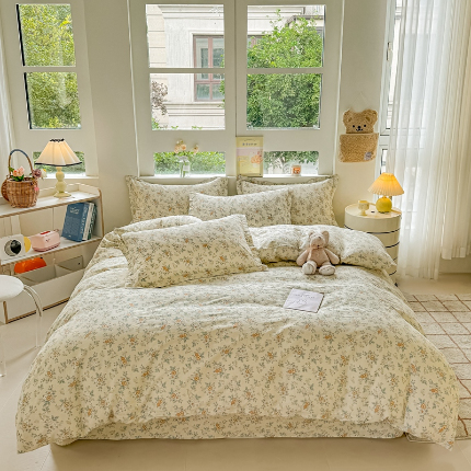 91家纺网 家纺一手货源 找家纺 （总）名优家纺 2024新款13070套件系列 全棉印花四件套