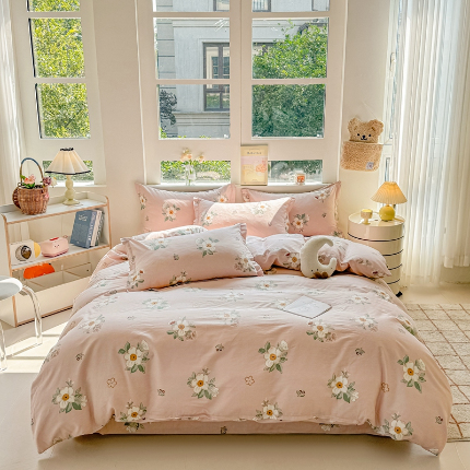 91家纺网 家纺一手货源 找家纺 （总）名优家纺 2024新款13070套件系列 全棉印花四件套