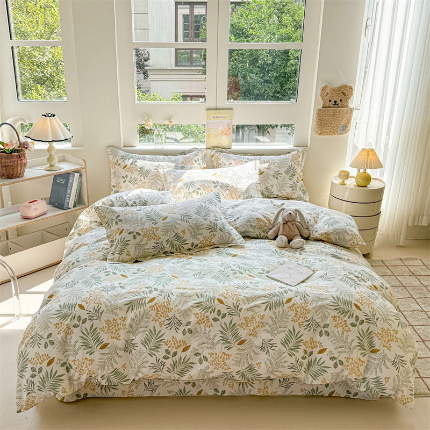 91家纺网 家纺一手货源 找家纺 （总）名优家纺 2024新款13070套件系列 全棉印花四件套