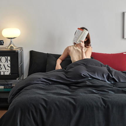 91家纺网 家纺一手货源 找家纺 （总）简家居 2024新款华夫格新颜色混搭系列四件套