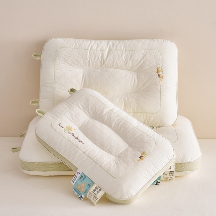 91家纺网 家纺一手货源 找家纺 （总）乐可 2024新款棉里棉外亲子儿童枕学生枕棉花枕 枕头枕芯