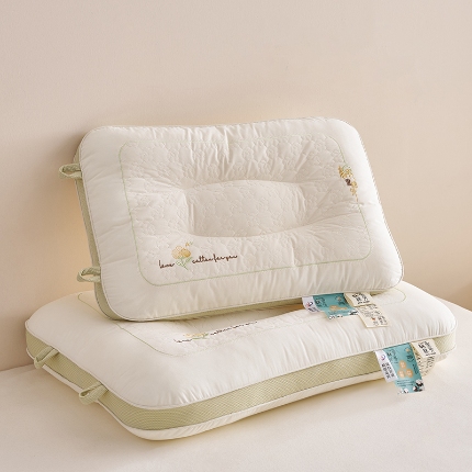 91家纺网 家纺一手货源 找家纺 （总）乐可 2024新款棉里棉外亲子儿童枕学生枕棉花枕 枕头枕芯