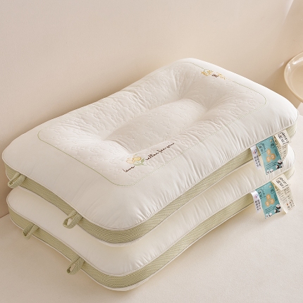 91家纺网 家纺一手货源 找家纺 （总）乐可 2024新款棉里棉外亲子儿童枕学生枕棉花枕 枕头枕芯