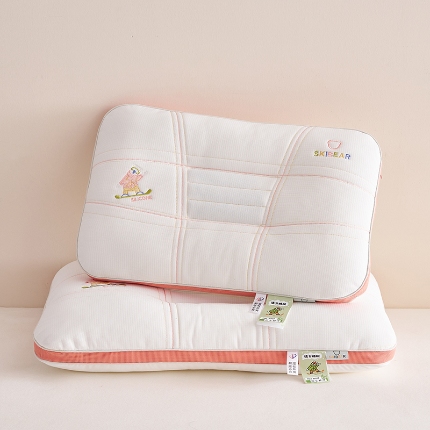 91家纺网 家纺一手货源 找家纺 （总）乐可 2024新款滑板熊决明子枕儿童枕学生枕 枕头枕芯