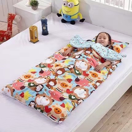 91家纺网 家纺一手货源 找家纺 （总）儿童防踢被子神器中大童睡袋秋冬款宝宝睡觉冬季加厚防寒小孩春秋