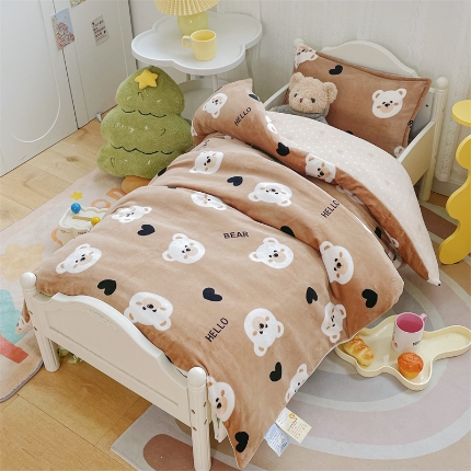 91家纺网 家纺一手货源 找家纺 （总）禧缘家纺（原梦想家） 2024新款儿童牛奶绒三件套