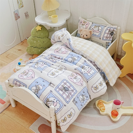 91家纺网 家纺一手货源 找家纺 （总）禧缘家纺（原梦想家） 2024新款儿童牛奶绒三件套