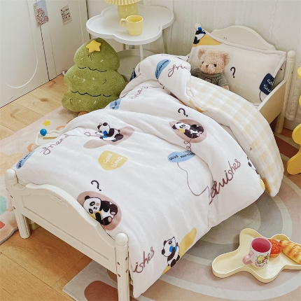 91家纺网 家纺一手货源 找家纺 （总）禧缘家纺（原梦想家） 2024新款儿童牛奶绒三件套