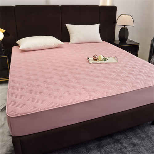 91家纺网 家纺一手货源 找家纺 （总）新款纯色全棉斜纹床笠席梦思保护套