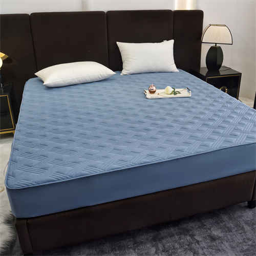 91家纺网 家纺一手货源 找家纺 （总）新款纯色全棉斜纹床笠席梦思保护套