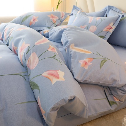 91家纺网 家纺一手货源 找家纺 （总）木易 2025新款全棉磨毛印花四件套