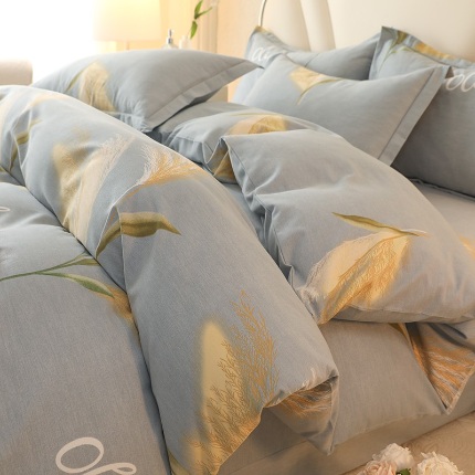 91家纺网 家纺一手货源 找家纺 （总）木易 2025新款全棉磨毛印花四件套