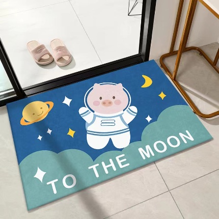 91家纺网 家纺一手货源 找家纺 （总）卡初家居促销款水晶绒进门垫地垫地毯直播赠品