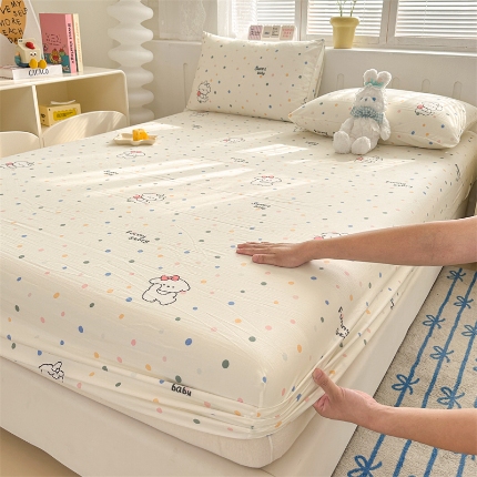 91家纺网 家纺一手货源 找家纺 （总）多品家纺 2024新款超柔水洗棉ins风单品床笠