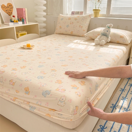 91家纺网 家纺一手货源 找家纺 （总）多品家纺 2024新款超柔水洗棉ins风单品床笠