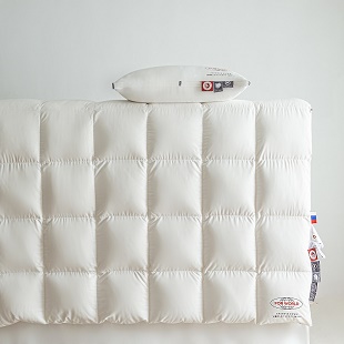 91家纺网 家纺一手货源 找家纺 （总）岚司羽新款羽绒被95%优质白鹅绒冬被【模特风格】