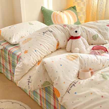 91家纺网 家纺一手货源 找家纺 （总）耀悦家纺 2025新款A类大版枕套混搭卡通纯棉四件套