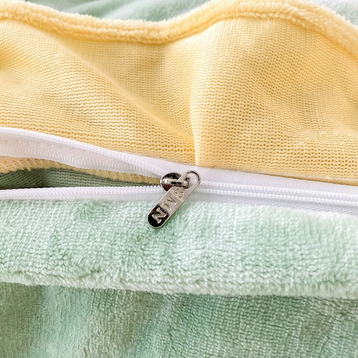 91家纺网 家纺一手货源 找家纺 9斤高端韩版少女心法式公主风贴布绣花牛奶绒四件套小清新绒兔毛绒法莱绒床盖被套丝绒兔毛绒法莱绒床盖被套 潘多拉-新芽绿 