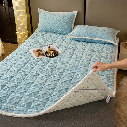 91家纺网 家纺一手货源 找家纺 （总）凌云家纺 2025新款A类牛奶绒塔芙蓉可机洗可折叠床垫床褥