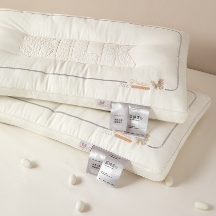 91家纺网 家纺一手货源 找家纺 （总）乐可 2025新款蚕蛹蛋白护颈枕 枕头枕芯