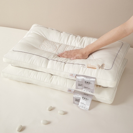 91家纺网 家纺一手货源 找家纺 （总）乐可 2025新款蚕蛹蛋白护颈枕 枕头枕芯