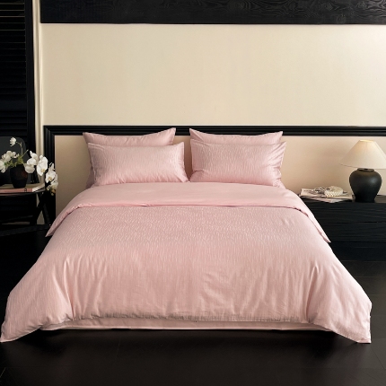 91家纺网 家纺一手货源 找家纺 2025新款天丝棉提花系列四件套 贝壳米