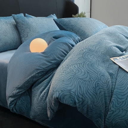 91家纺网 家纺一手货源 找家纺 （总）2025新款 专版花型 牛奶绒宝宝婴儿绒四件套 跑量直播款 - 诗野