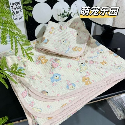 91家纺网 家纺一手货源 找家纺 （总）加大纯棉床盖三件套220*240 夹棉床盖榻榻米双人全棉床盖纯棉床单