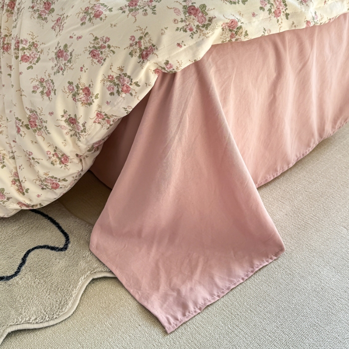 91家纺网 家纺一手货源 找家纺 梦莱斯 2025新款A类有氧针织棉双层纱系列四件套 妮可