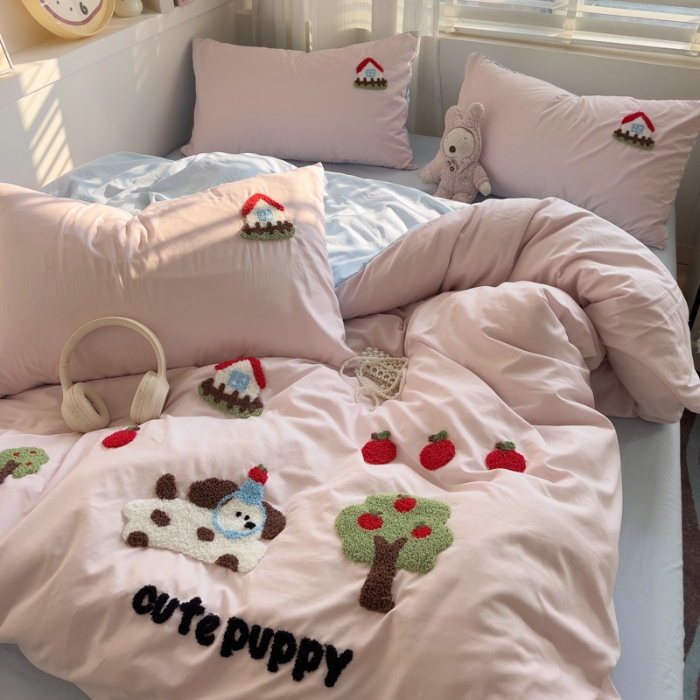 91家纺网 家纺一手货源 找家纺 坚果摄影   小清新小红书自然光毛巾绣四件套拍摄样片