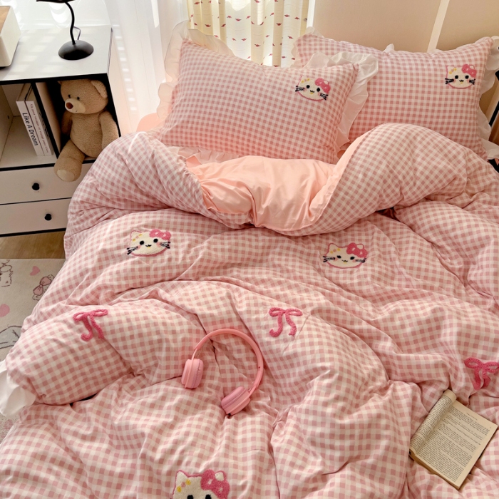 91家纺网 家纺一手货源 找家纺 坚果摄影   小清新小红书自然光毛巾绣儿童四件套拍摄样片