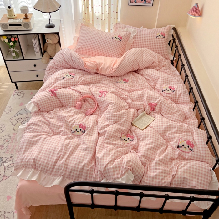 91家纺网 家纺一手货源 找家纺 坚果摄影   小清新小红书自然光毛巾绣儿童四件套拍摄样片