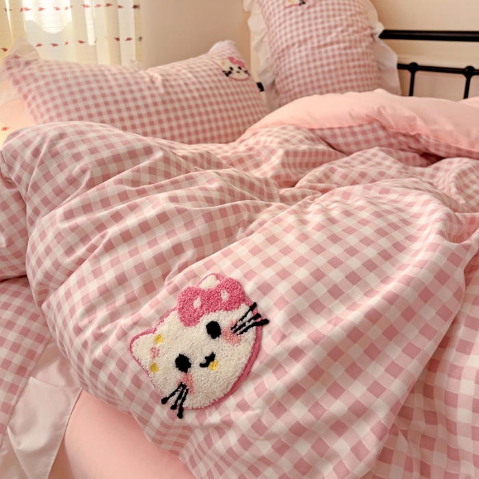 91家纺网 家纺一手货源 找家纺 坚果摄影   小清新小红书自然光毛巾绣儿童四件套拍摄样片