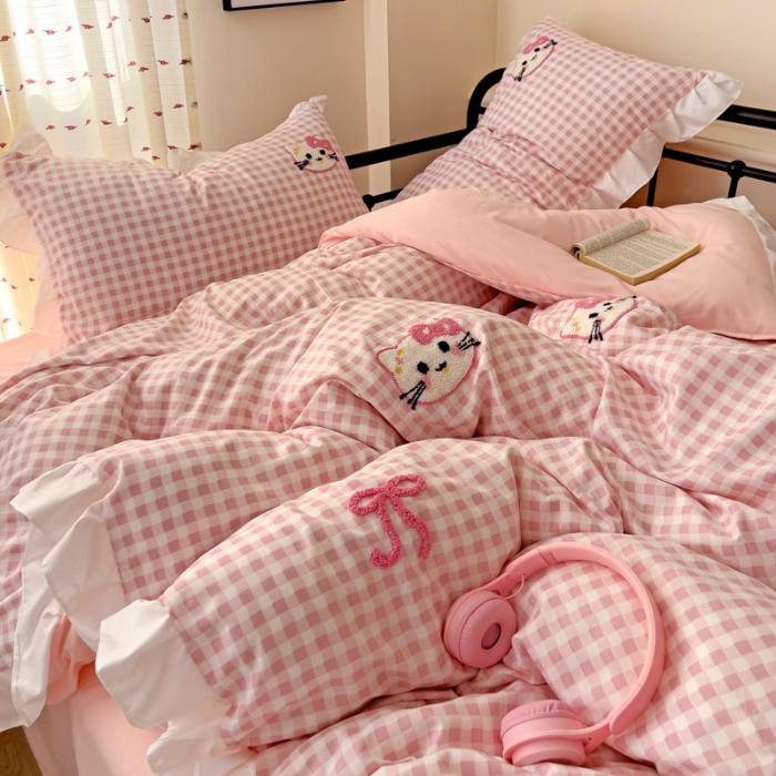 91家纺网 家纺一手货源 找家纺 坚果摄影   小清新小红书自然光毛巾绣儿童四件套拍摄样片