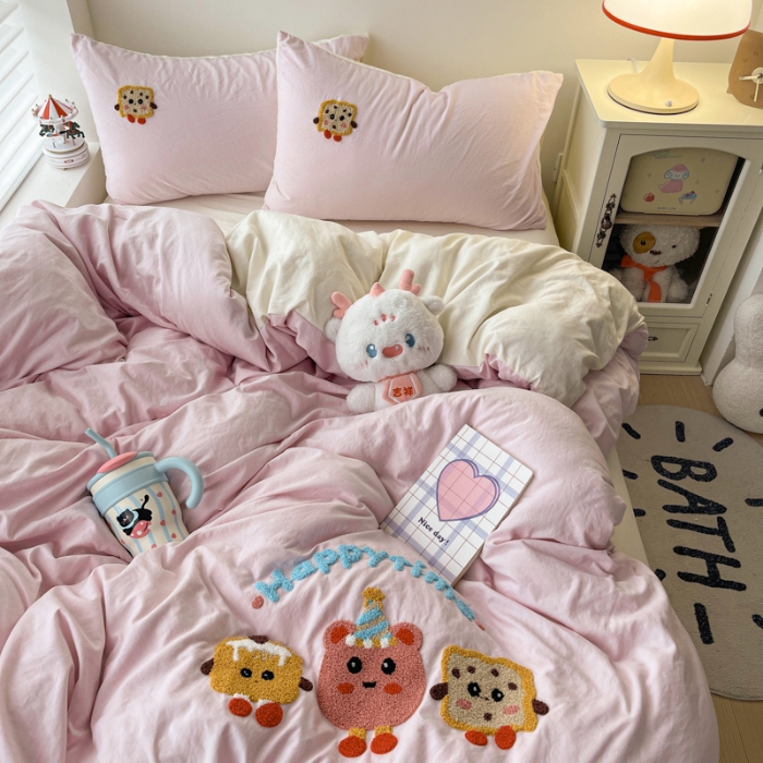 91家纺网 家纺一手货源 找家纺 坚果摄影    小清新小红书自然光毛巾绣四件套拍摄样片