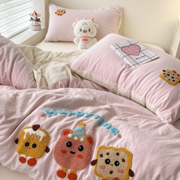 91家纺网 家纺一手货源 找家纺 坚果摄影    小清新小红书自然光毛巾绣四件套拍摄样片