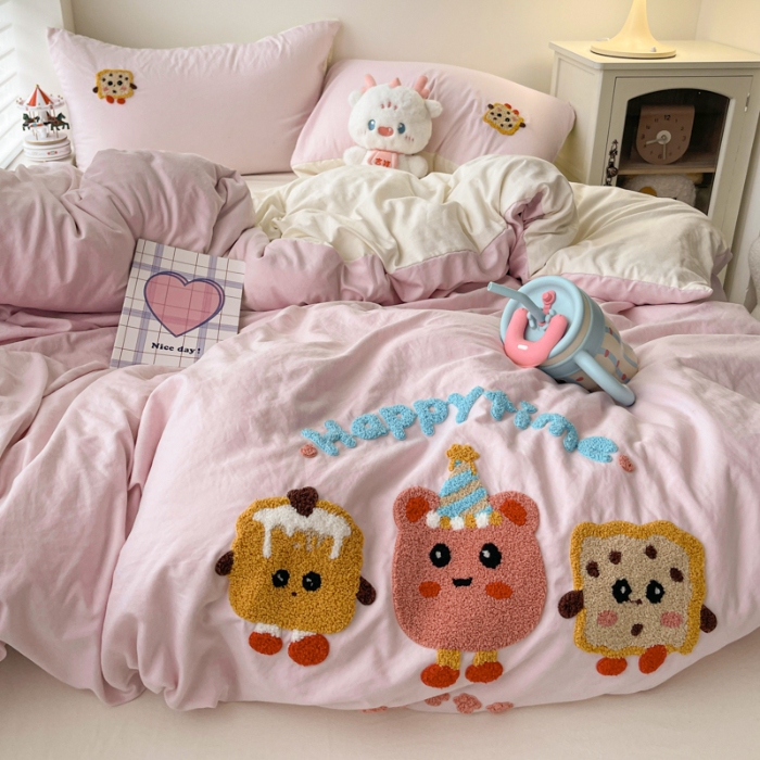 91家纺网 家纺一手货源 找家纺 坚果摄影    小清新小红书自然光毛巾绣四件套拍摄样片