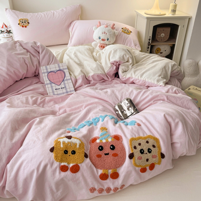 91家纺网 家纺一手货源 找家纺 坚果摄影    小清新小红书自然光毛巾绣四件套拍摄样片