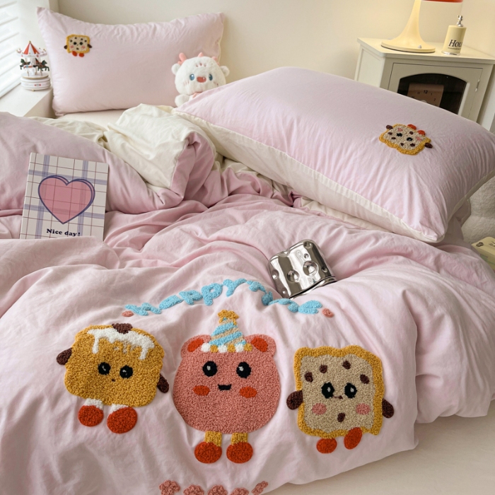 91家纺网 家纺一手货源 找家纺 坚果摄影    小清新小红书自然光毛巾绣四件套拍摄样片