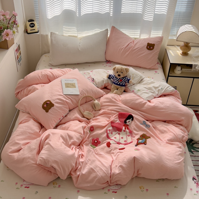 91家纺网 家纺一手货源 找家纺 坚果摄影    小清新小红书自然光毛巾绣四件套拍摄样片