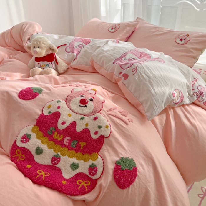 91家纺网 家纺一手货源 找家纺 坚果摄影     小清新小红书自然光毛巾绣四件套拍摄样片