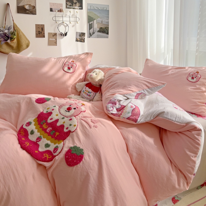 91家纺网 家纺一手货源 找家纺 坚果摄影     小清新小红书自然光毛巾绣四件套拍摄样片