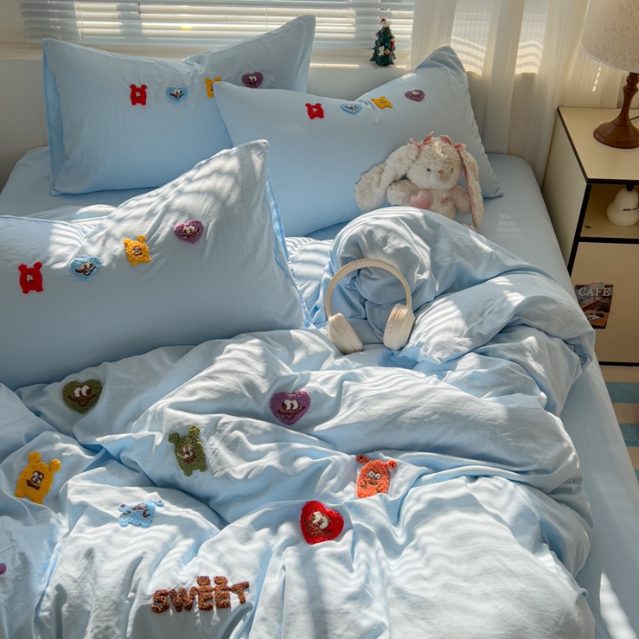 91家纺网 家纺一手货源 找家纺 坚果摄影    小清新小红书自然光毛巾绣四件套拍摄样片