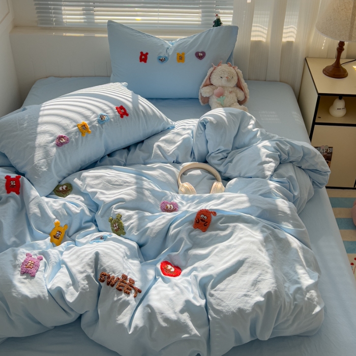 91家纺网 家纺一手货源 找家纺 坚果摄影    小清新小红书自然光毛巾绣四件套拍摄样片