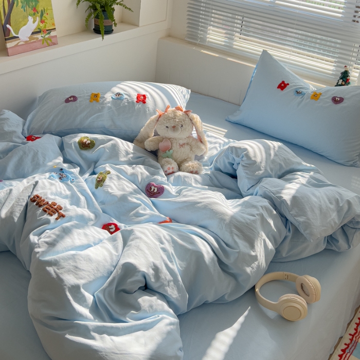 91家纺网 家纺一手货源 找家纺 坚果摄影    小清新小红书自然光毛巾绣四件套拍摄样片