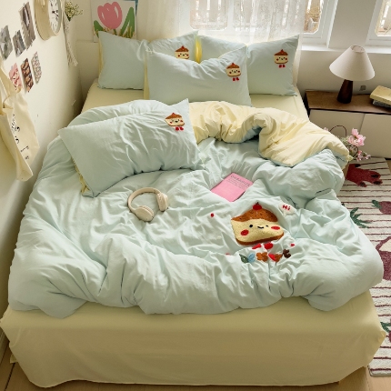 91家纺网 家纺一手货源 找家纺 坚果摄影  小清新小红书自然光毛巾绣四件套拍摄样片